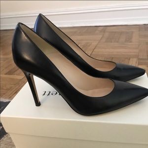 LK BENNETT Floret Leather Heel Courts.